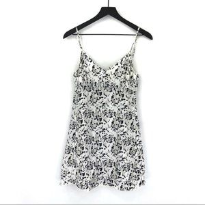 SUNDAY BEST Sexton Mini Dress White Black 6 (S, XShort)